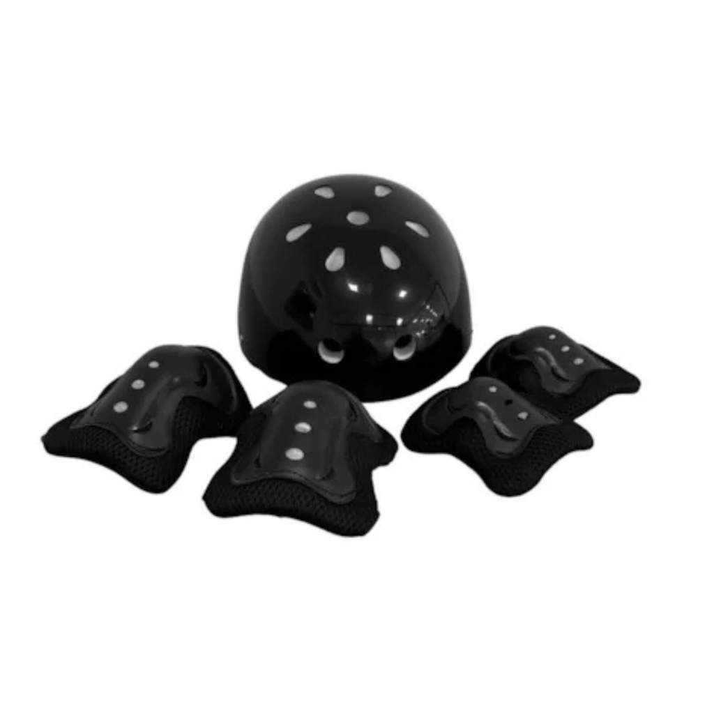 Kit Proteção Patins Skate Bicicleta Patinete Preto Unitoys – 1383