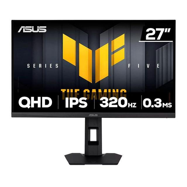 Monitor Gamer Asus TUF Gaming 27'' Fast IPS QHD 320Hz 0.3ms G-Sync FreeSync HDR400 HDMI/DP, Altura ajustável, VG27AQML5F