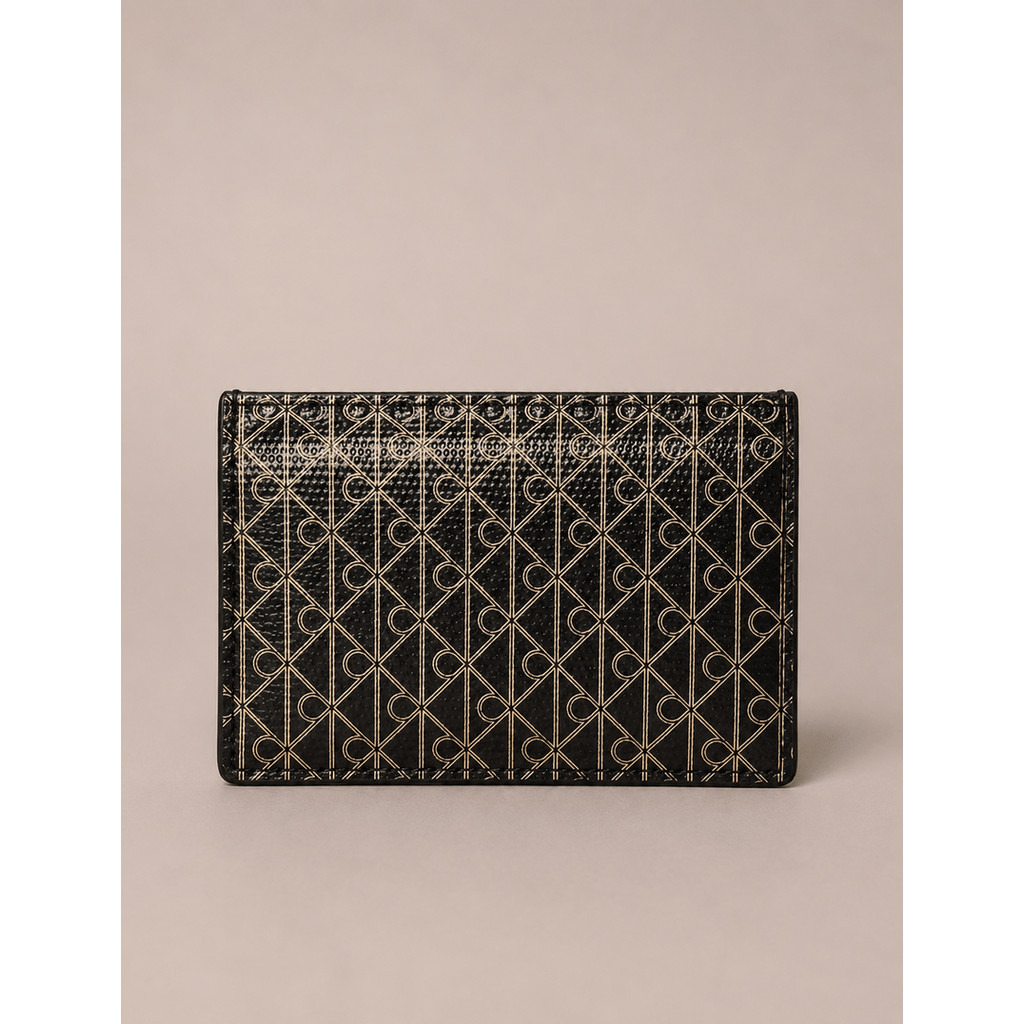 Carteira Calvin Klein Feminina Monograma Estampa Total - Preto