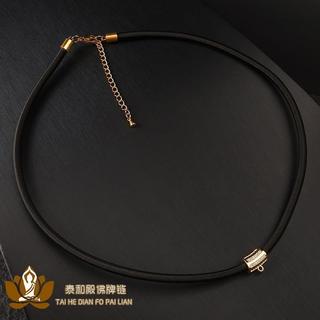 Corrente amuleto corrente de marca de buda tailândia amuleto corrente colar curto clavícula 4mm de espessura banhado a o