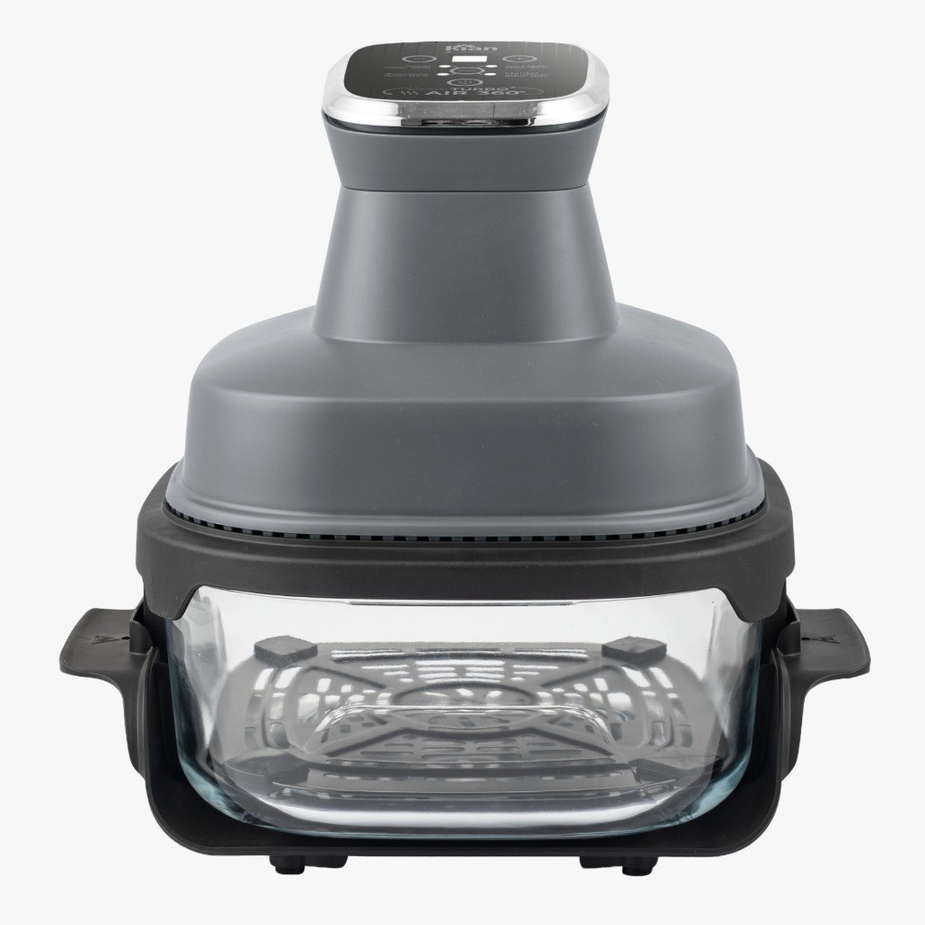 Fritadeira Elétrica 4L com Cesto de Vidro 1500W AFV-101 Air Fryer Travessa de vidro com Tampa Kian