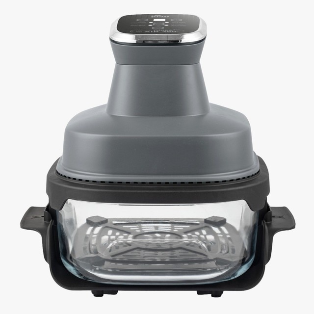 Fritadeira Elétrica 4L com Cesto de Vidro 1500W AFV-101 Air Fryer Travessa de vidro com Tampa Kian