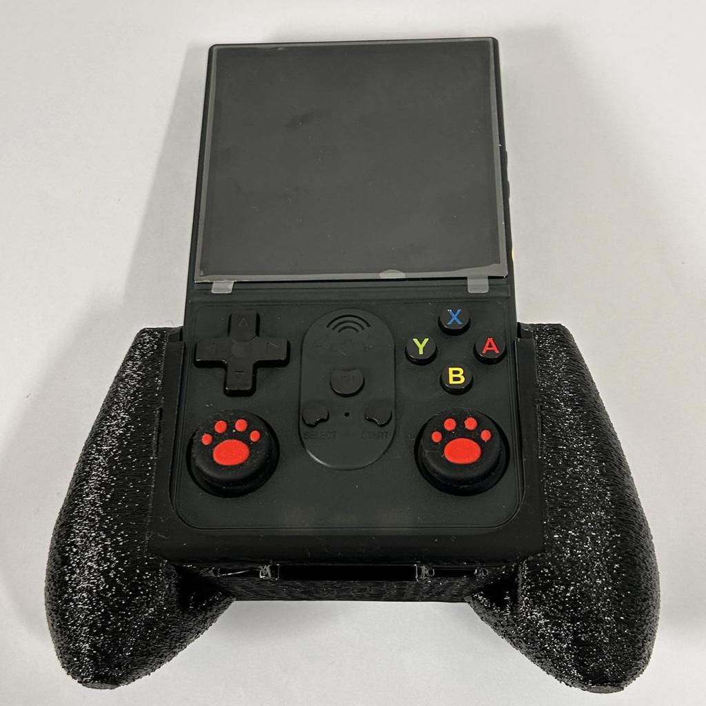 Grip R36S GT Modelo Novo Tela Maior Suporte Mão Ergonômico para Console Portátil Retrô Acessório Encaixe Conforto Jogos