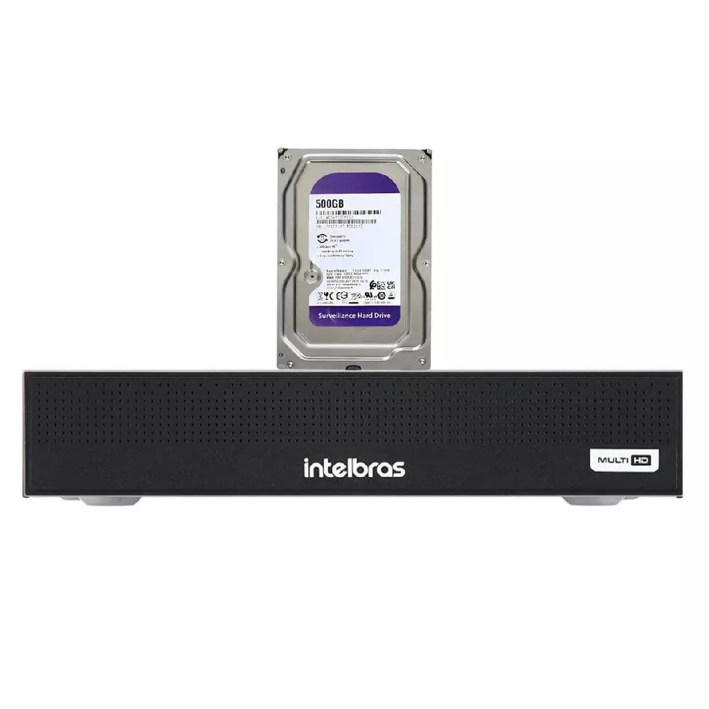 Dvr Intelbras Mhdx 1208-c 8 Canais Bnc E Ip Com Hd 500gb