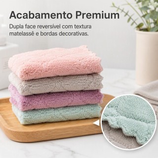 1/2/5 Pcs Pano De Prato Forte Absorção De Água Microfibras Casa Pano De Limpeza Super Abs…