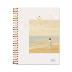Caderno 10 Matérias Colegial Aba Pai 160 Folhas - CADERSIL Capa:Mar