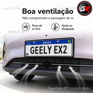 Fender Tela De Proteção Do Pára-Choque Dianteiro E Grade Radiador Geely EX2 Plástico Durável Fácil Instalação GearRide B