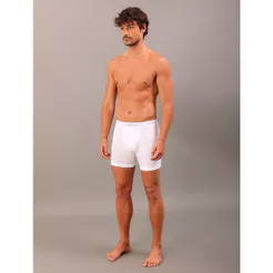 Kit 3 Cuecas Boxer Brief Cotton Calvin Klein Underwear - White
