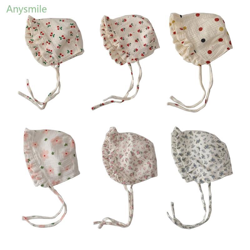 ANYS Gorro Renda Floral Para Bebês Meninas Chapéu Princesa Respirável Elegante