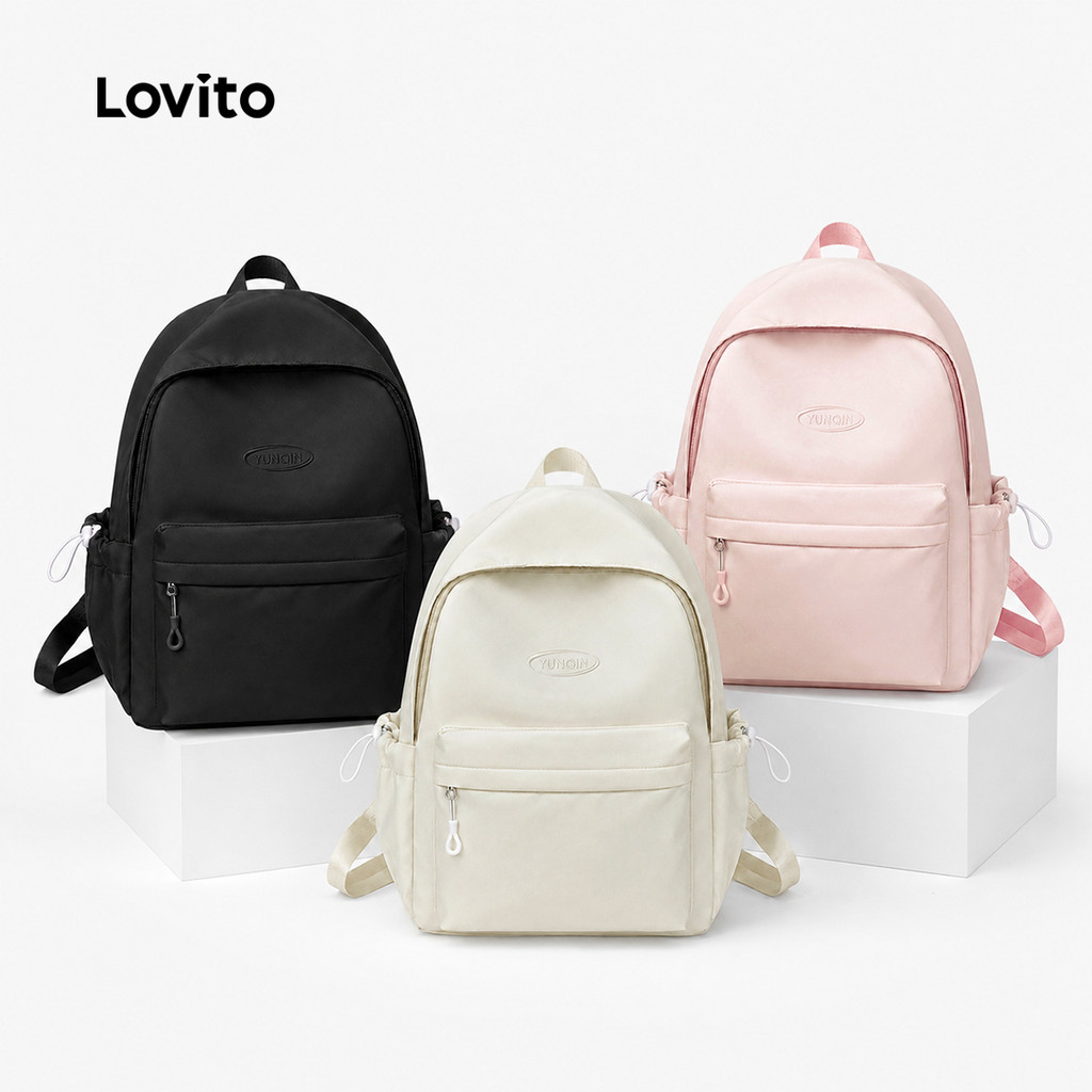 Lovito Mochila Preppy Mochila de Estilo Preppy para mulheres AKFB125FX017