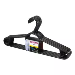 Conjunto de Cabides Sanremo 6 Peças, Preto - PR9105/6C8