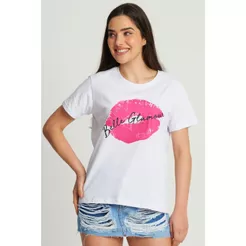 Camiseta Feminina Belle Glamour Planet Girls Branco