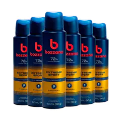 Kit Desodorante Aerosol Bozzano Extreme 90g - 6 unidades