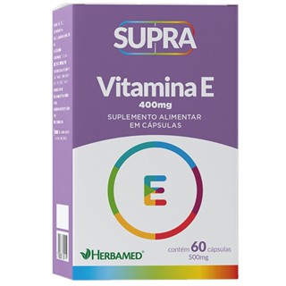 Supra Vitamina E - 400mg 60 Cápsulas - Herbamed em Oferta na Shopee