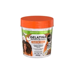 Gelatina Ativadora de Cachos Hidratação SOS Cachos Óleo de Coco 400g