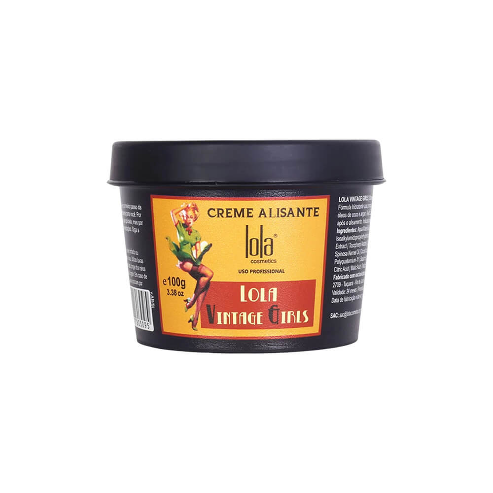 Creme Alisante Capilar Lola Vintage Girls 100g em Oferta na Shopee