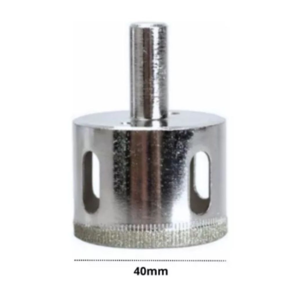 BROCA DIAMANTADA SERRA COPO 40MM MARMORE PORCELANATO PISO