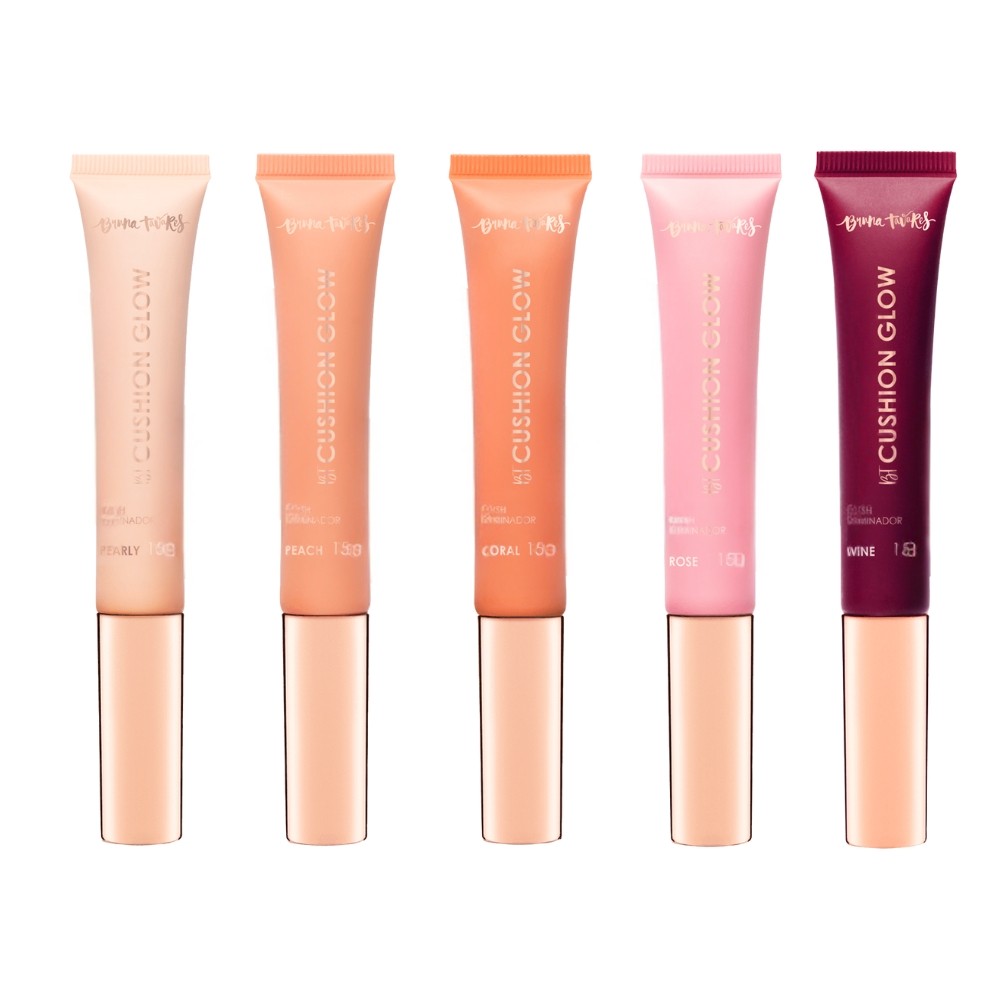 Blush Líquido BT Cushion Glow Bruna Tavares Iluminador Facial Multifuncional
