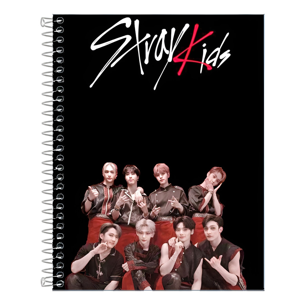 Caderno Stray Kids Capa Dura 80 Folhas 1,10 ou 20 Matérias em Oferta na Shopee