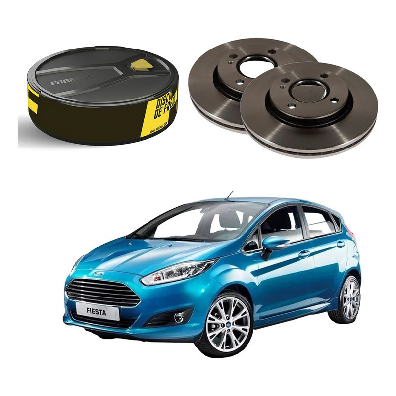 Disco Freio Dianteiro New Fiesta 1.5 1.6 2014 A 2017 em Oferta na Shopee
