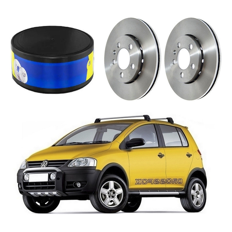 Disco Freio Dianteiro Hipper Crossfox 1.6 2005 A 2010 em Oferta na Shopee