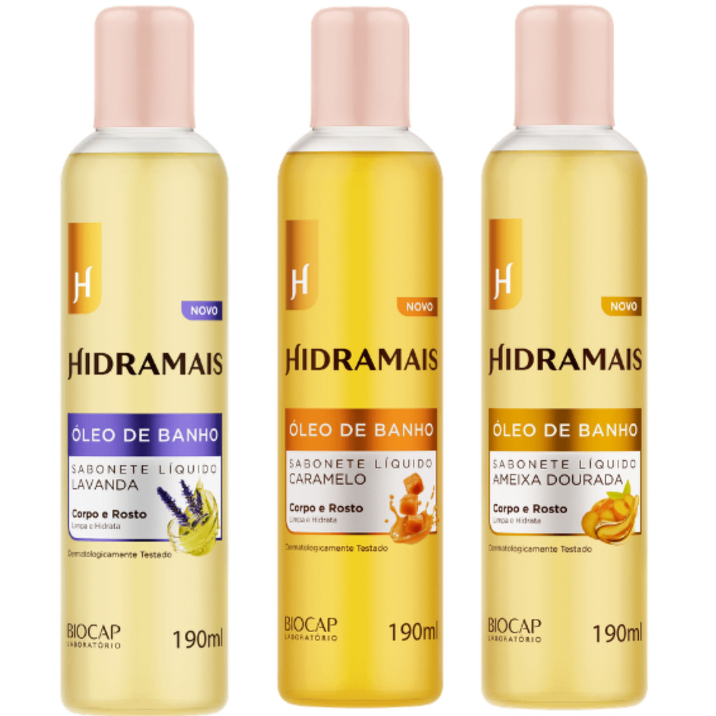 HIDRAMAIS SAB OLEO DE BANHO 190ML em Oferta na Shopee