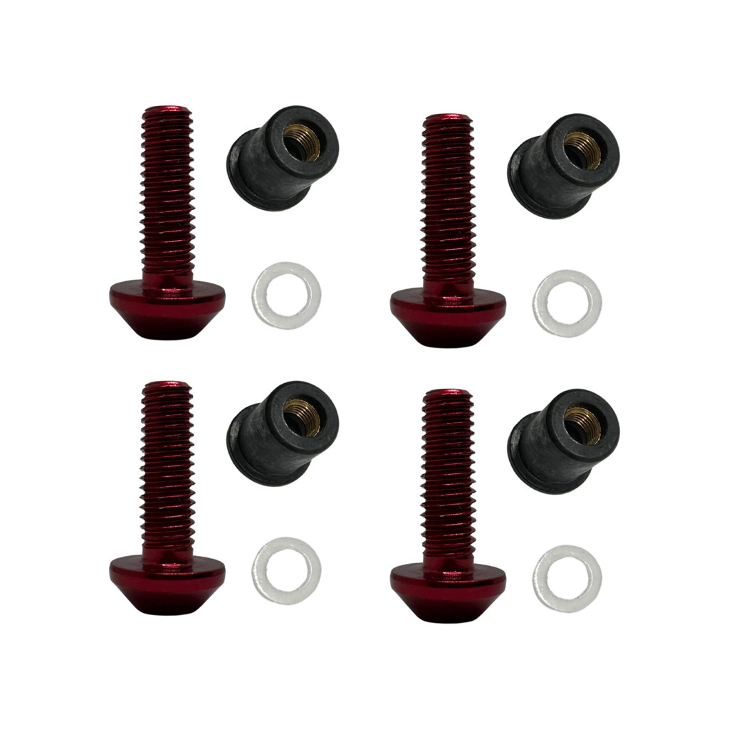 Kit Parafuso Bolha Fazer 250 Yamaha 4 Peças Vermelho