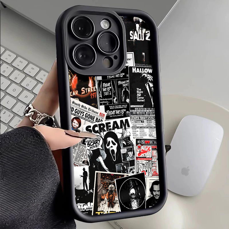 Capinha Capa de silicone Anti-impacto Grafite exclusivo para iPhone 13 14  iphone 12 15 16 Pro Max Plus em Oferta na Shopee