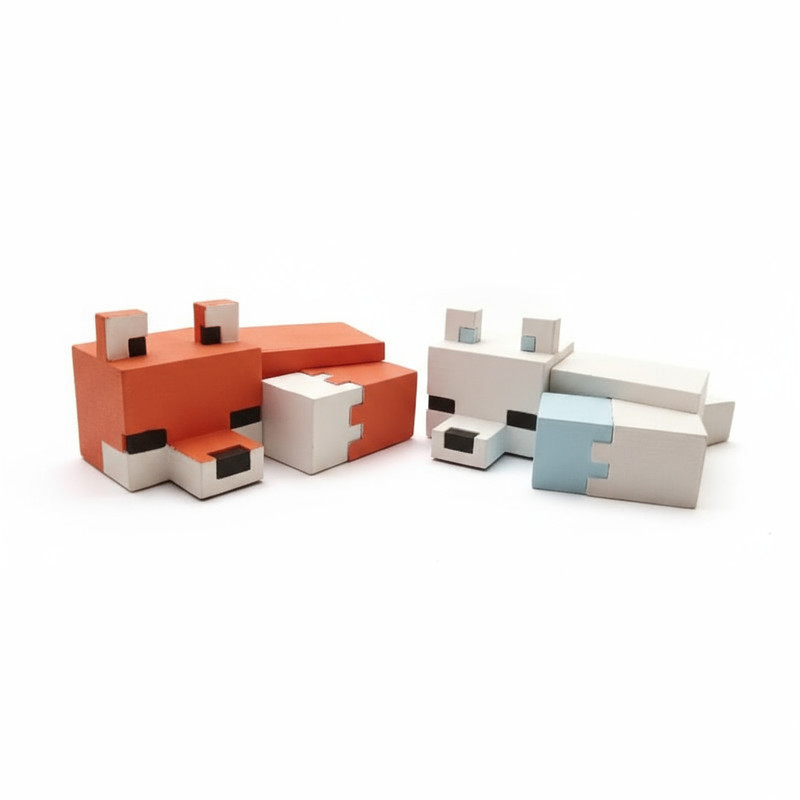 Raposa Mine – Decoração Criativa e Fofa para Quarto ou Mesa Game
