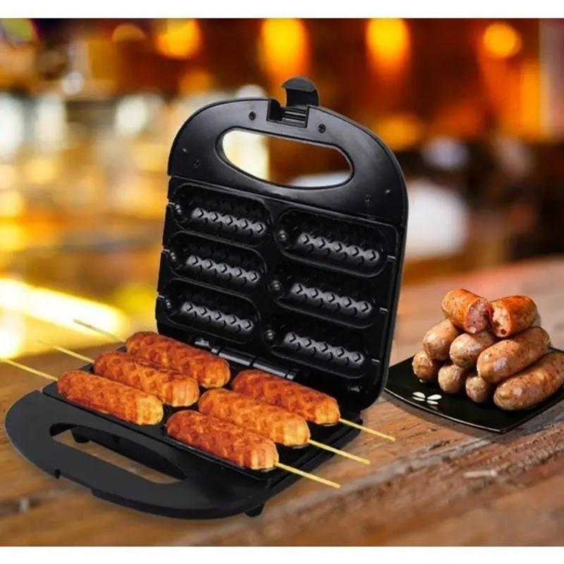 Máquina de Crepe Crepeira Pratic Hot Dog Queijo Coalho Espetinho Máquina Elétrica Antiaderente 110V e 220V