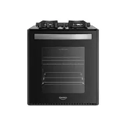 Fogão 4 Bocas De Embutir Dako Supreme Mesa De Vidro Preto Bivolt