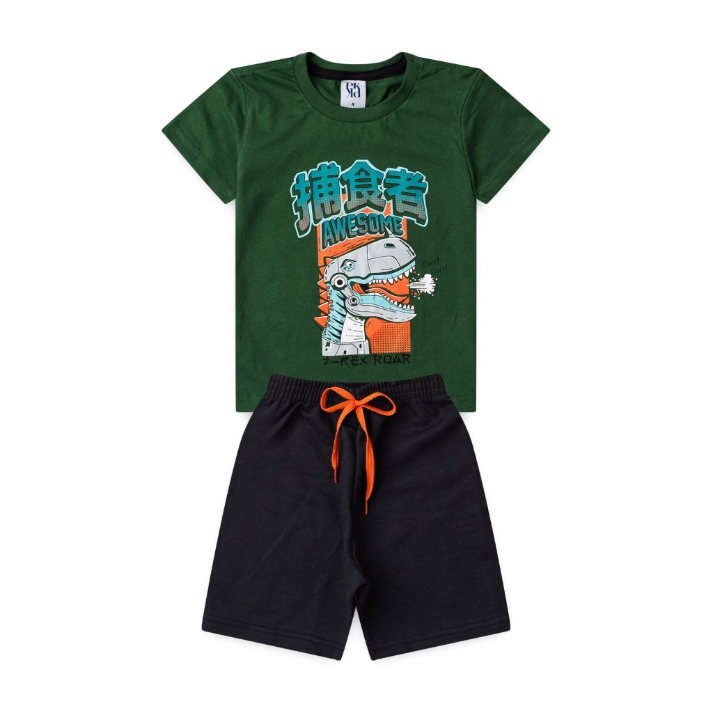 Conjunto Infantil Masculino Dino Robótico em Oferta na Shopee
