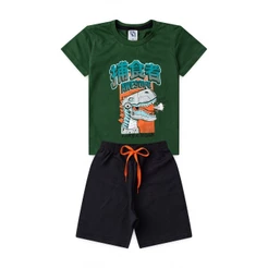 Conjunto Infantil Masculino Dino Robótico