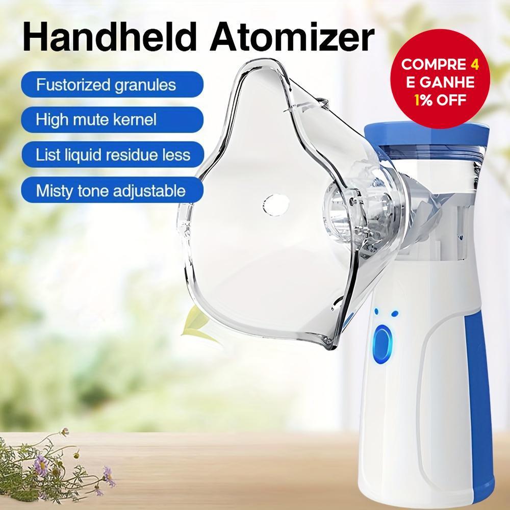 Inalador Nebulizador Portátil Para Crianças E Adultos-Ultrassônico De Baixa Densidade , Dispositivo Compacto De Cuidados