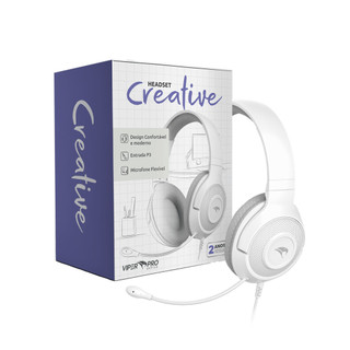 Headset com Fio Creative Viper Pro Office VO401 Branco