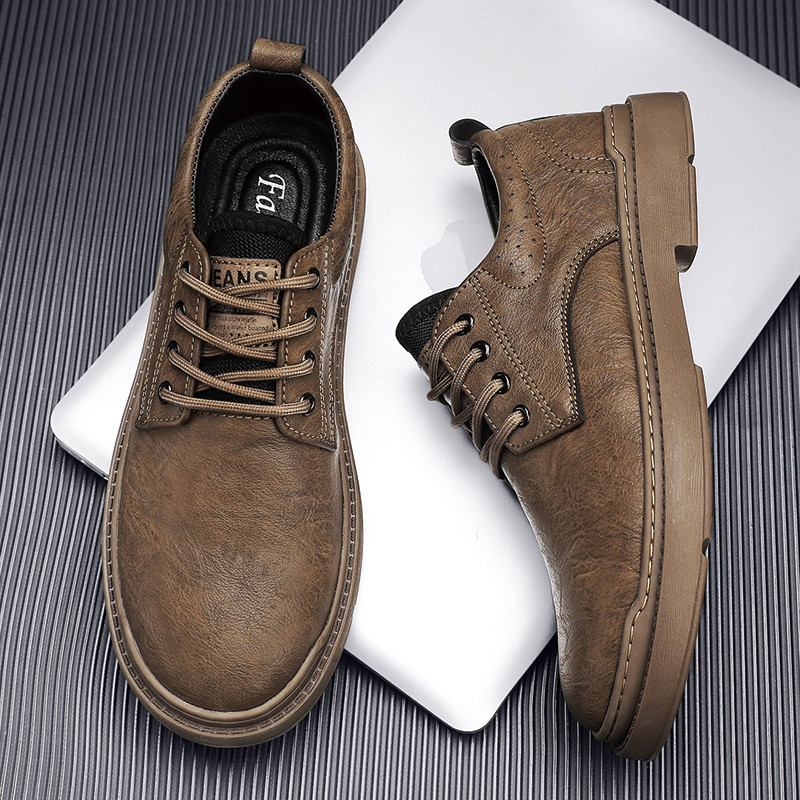 Martin sapatos masculinos primavera outono sapatos masculinos casuais sapatos de couro masculino macacão de cano baixo R