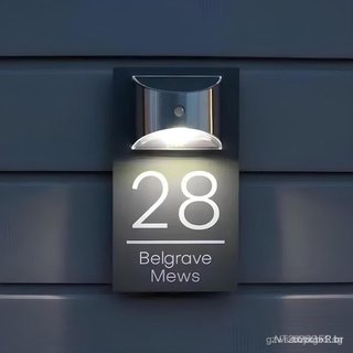 A BeNsil pode personalizar números de casa modernos e números de casa externos movimentados por energia solar, modelo ca
