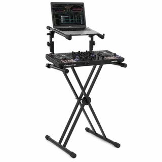 Suporte Duplo P/ Teclado Piano Profissional Ajustável Dobrável Reforçado