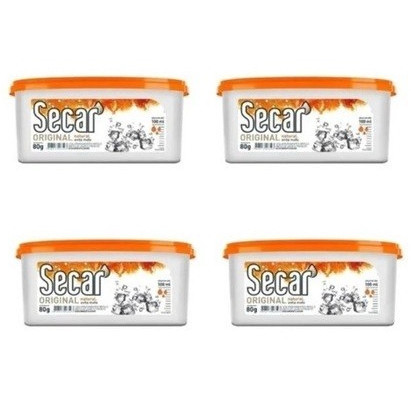 4 unid, Anti Mofo Desumidificador Secar Original Natural 80g Cada Guarda Roupas Closet Armários Organização Casa