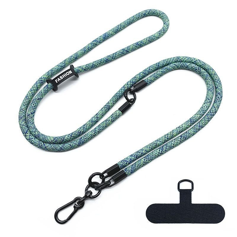 Cordão para celular 2 em 1: alça de pulso e alça de pescoço curta e longa, tecida reforçada, alça universal para ce