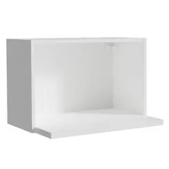Armário Aéreo Madesa para Glamy, Lux, Reims 60 cm com Nicho para Microondas e Forno Elétrico - Branco