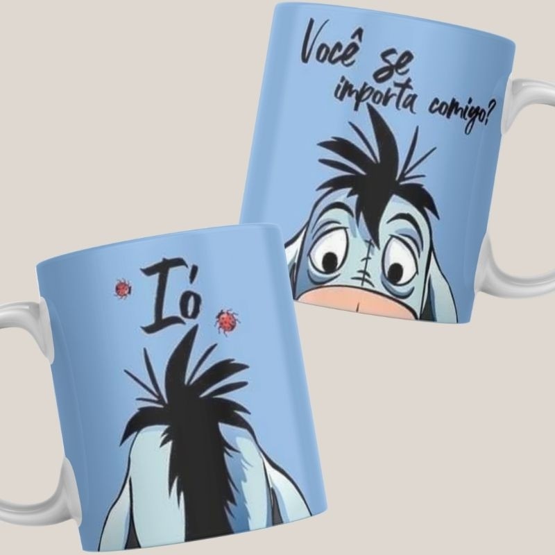 Xícara Xícara Caneca Ió, você se importa comigo? Personalizada Cerâmica Plastico Presente Promoção Lembrança Xícara Bran