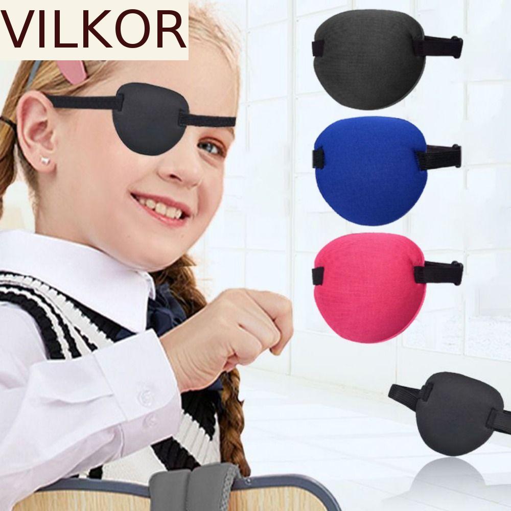 VILKOR Tapa-Olho Único , Capa Ajustável E Respirável Para Olhos Únicos , Macios Ambliopia 3D