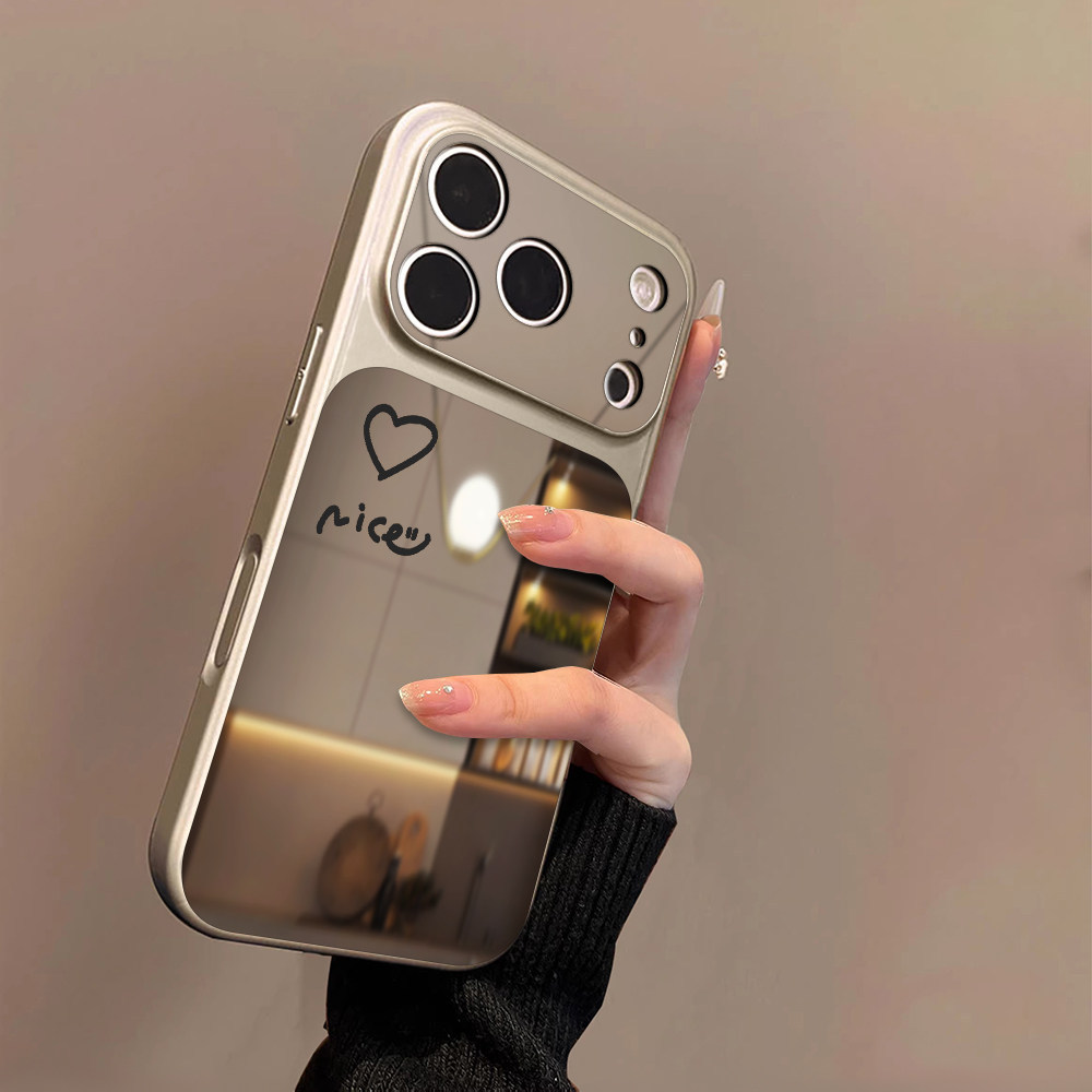 Capa de Telefone com Pintura a Óleo e Espelho para Samsung Galaxy A27 A26 F17 M17 A32 M32 A31 A30S A22S M22 A21S A20S F1