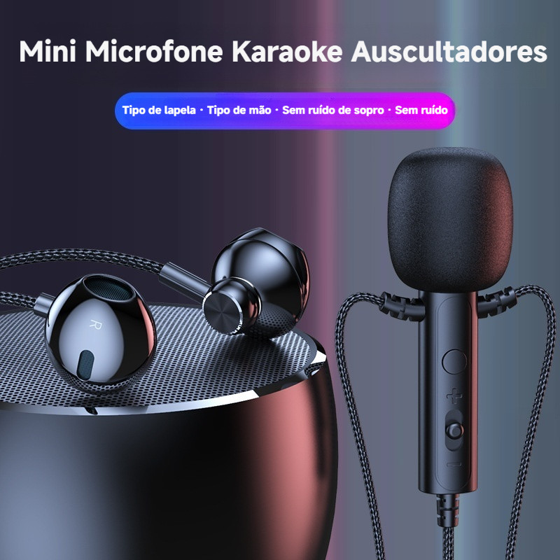 Microfone de lapela tipo-c fone de ouvido Digital âncora K jogo de gravação de música Delta fone de ouvido para celular 