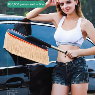 [Prático e Durável] Car Dusting Duster Wax Brush Escova de Limpeza/Pano de Cera/Removedor de Poeira para Automóveis