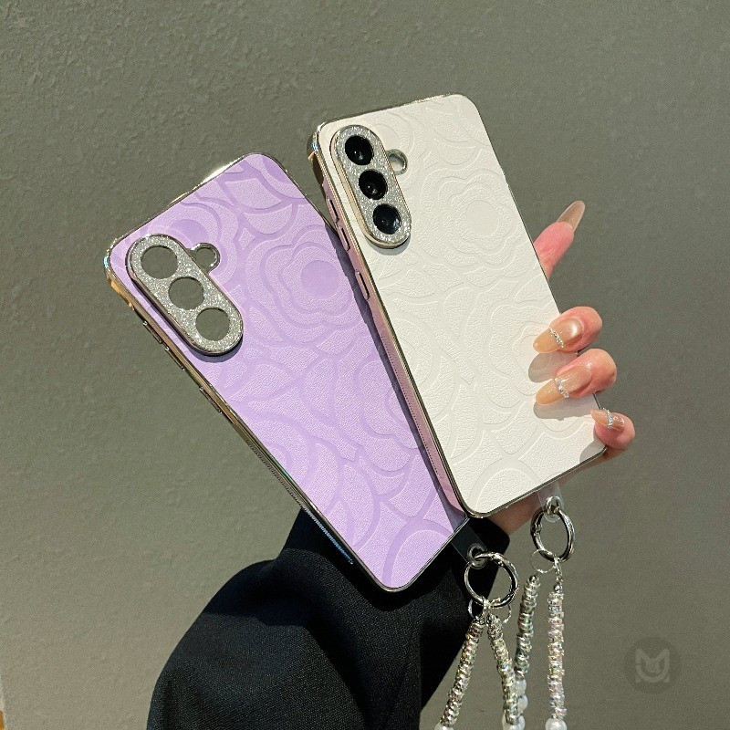 Capa De Telefone Luxuosa Revestida Para Samsung Galaxy A57 A37 A17 A07 A56 A36 A26 A16 A55 A35 A25 A15 A54 A34 A24 A14 5