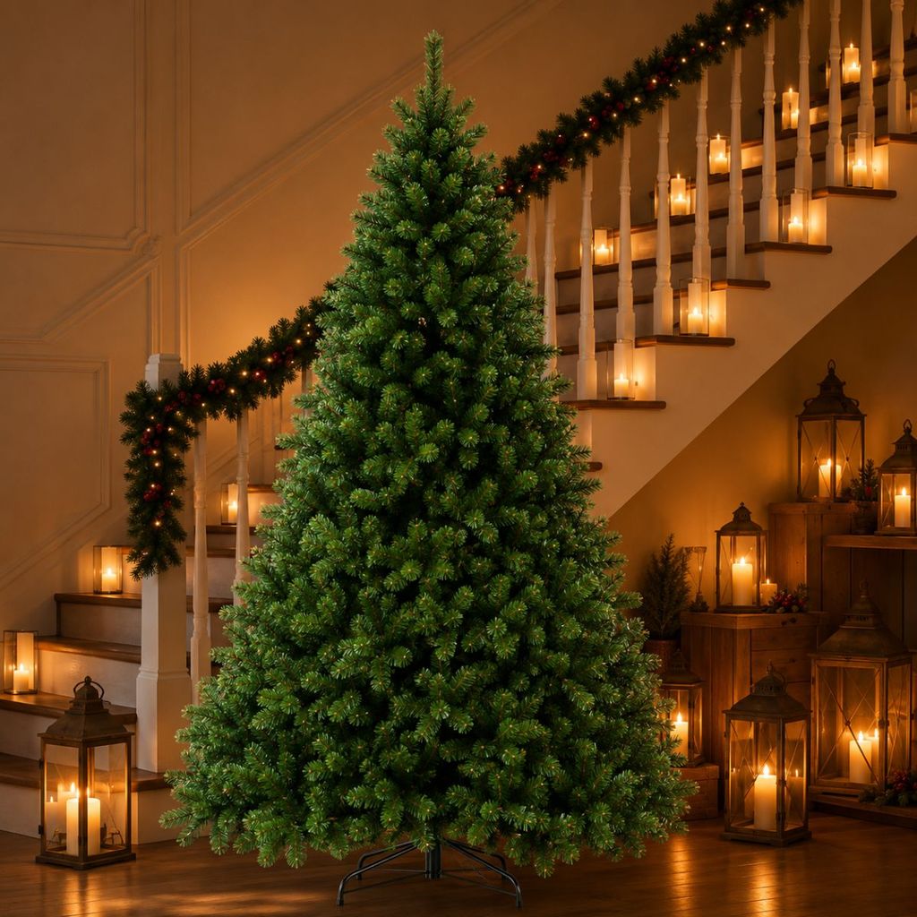 Arvore de Natal Pinheiro Luxo Verde Realista Galhos Cheio Volumoso 380 480 620 Galhos