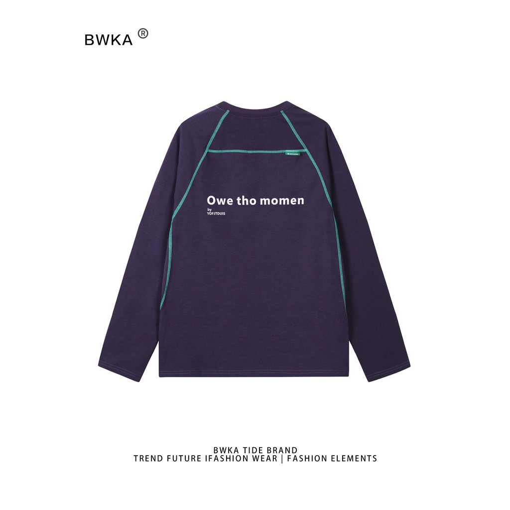 Uva roxo de secagem rápida esportes de manga comprida camiseta feminina masculina primavera Street Wear ao ar livre corr