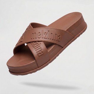 Chinelo Papete Feminino Plataforma Tratorada 2 Tiras